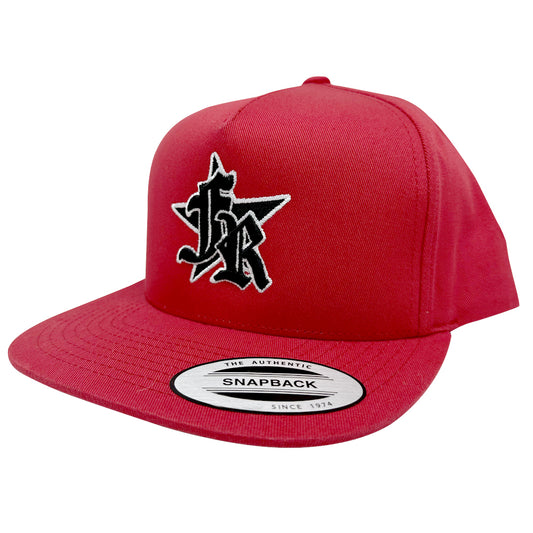 Frensh Casquette Rouge visière plate | Logo Star brodé 3D | taille réglable